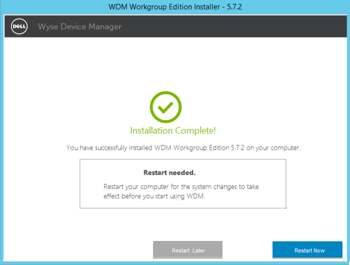 Wyse Device Manager (WDM) Simple install and configure for ThinOS